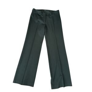 RARE Sisley Wool Blend Wide Leg Black‎ Dress Pants Size 44 (US 8)
